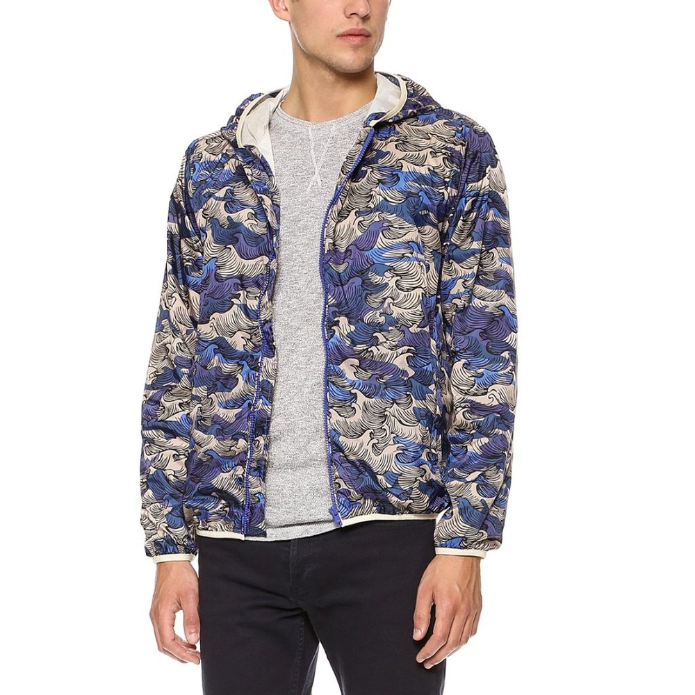 Gant Rugger - Blue/White Ocean Camo Windbreaker